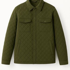 Army Green Quilted Jacket